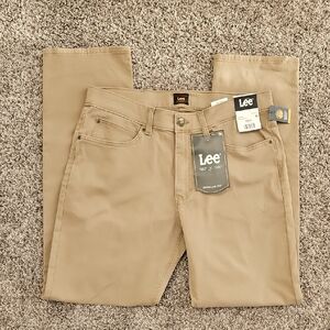 Lee Men's Khaki Regular Fit Jeans